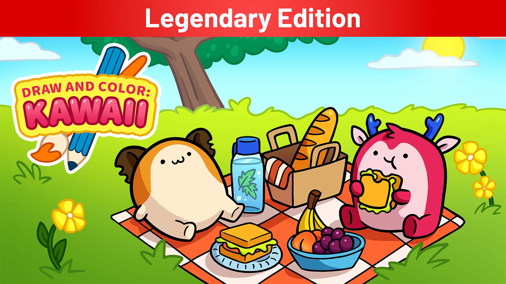 DRAW AND COLOR: KAWAII Legendary Edition 封面