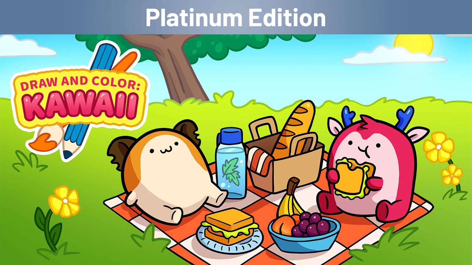 DRAW AND COLOR: KAWAII Platinum Edition 封面