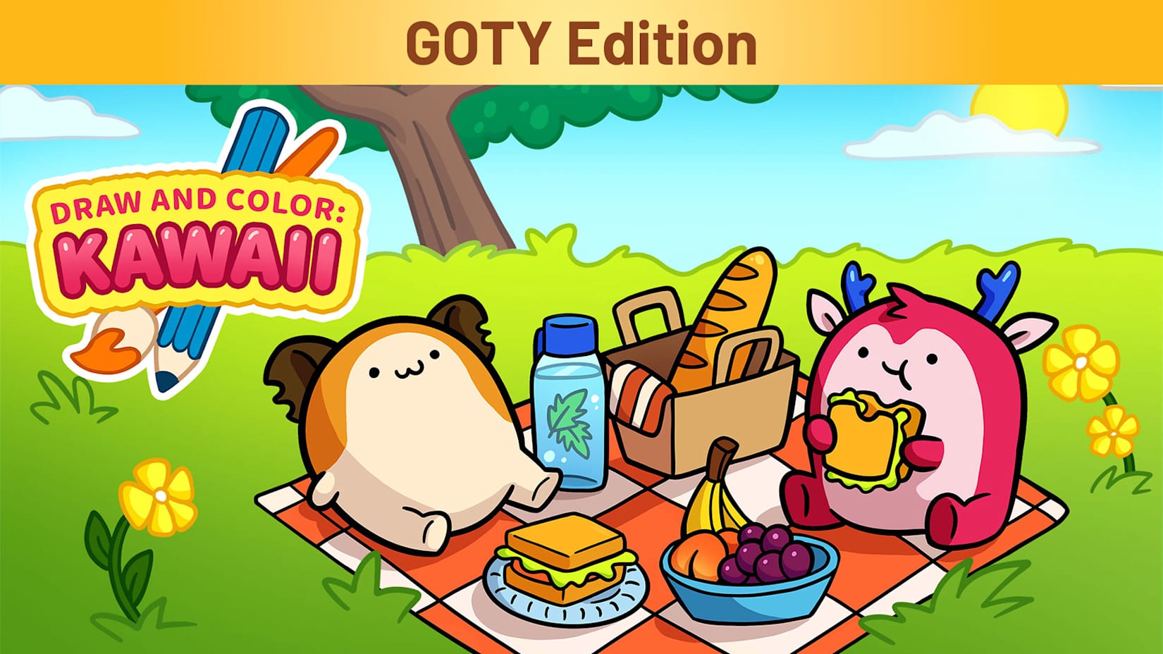 DRAW AND COLOR: KAWAII GOTY Edition 封面