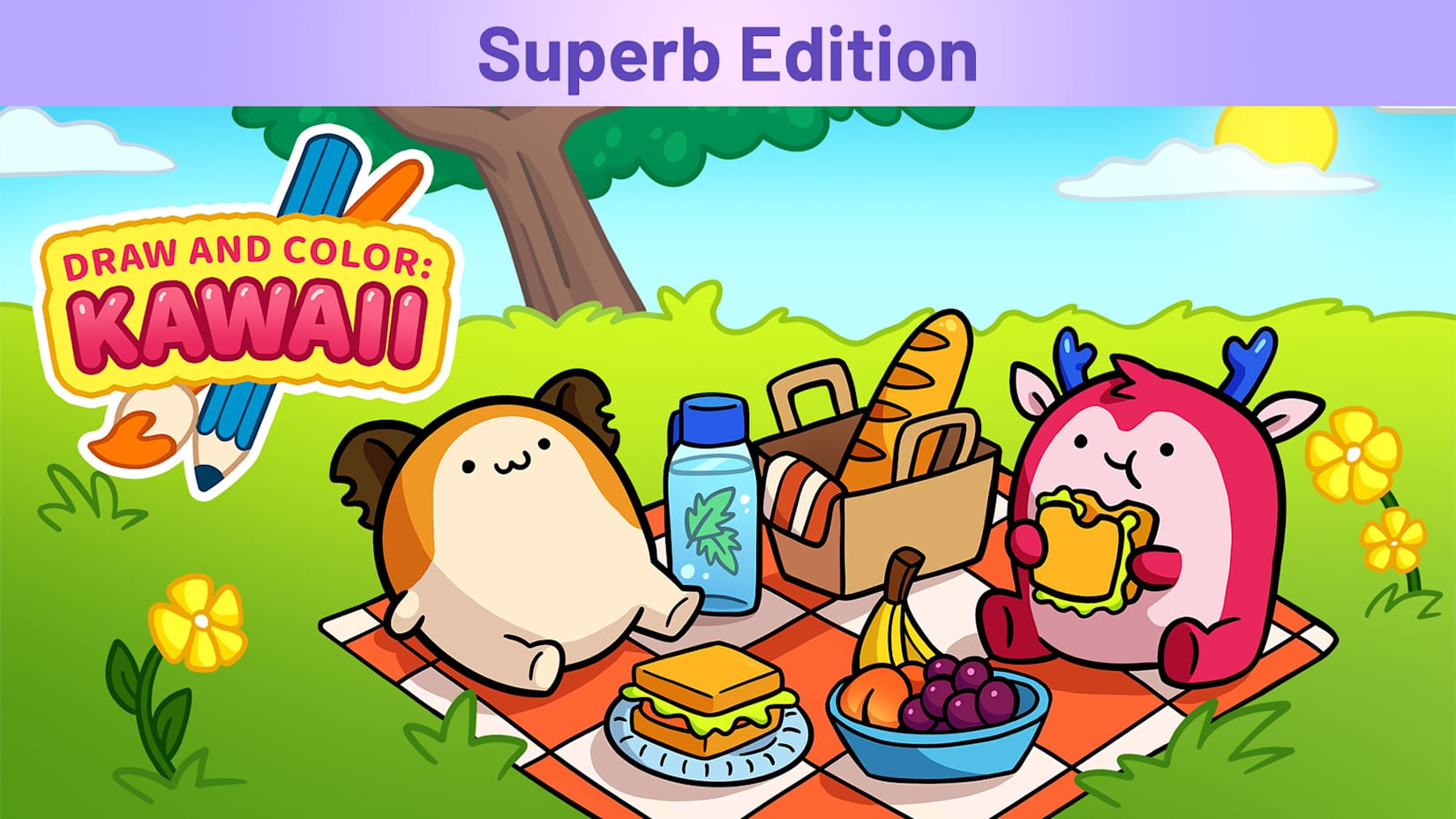 DRAW AND COLOR: KAWAII Superb Edition 封面