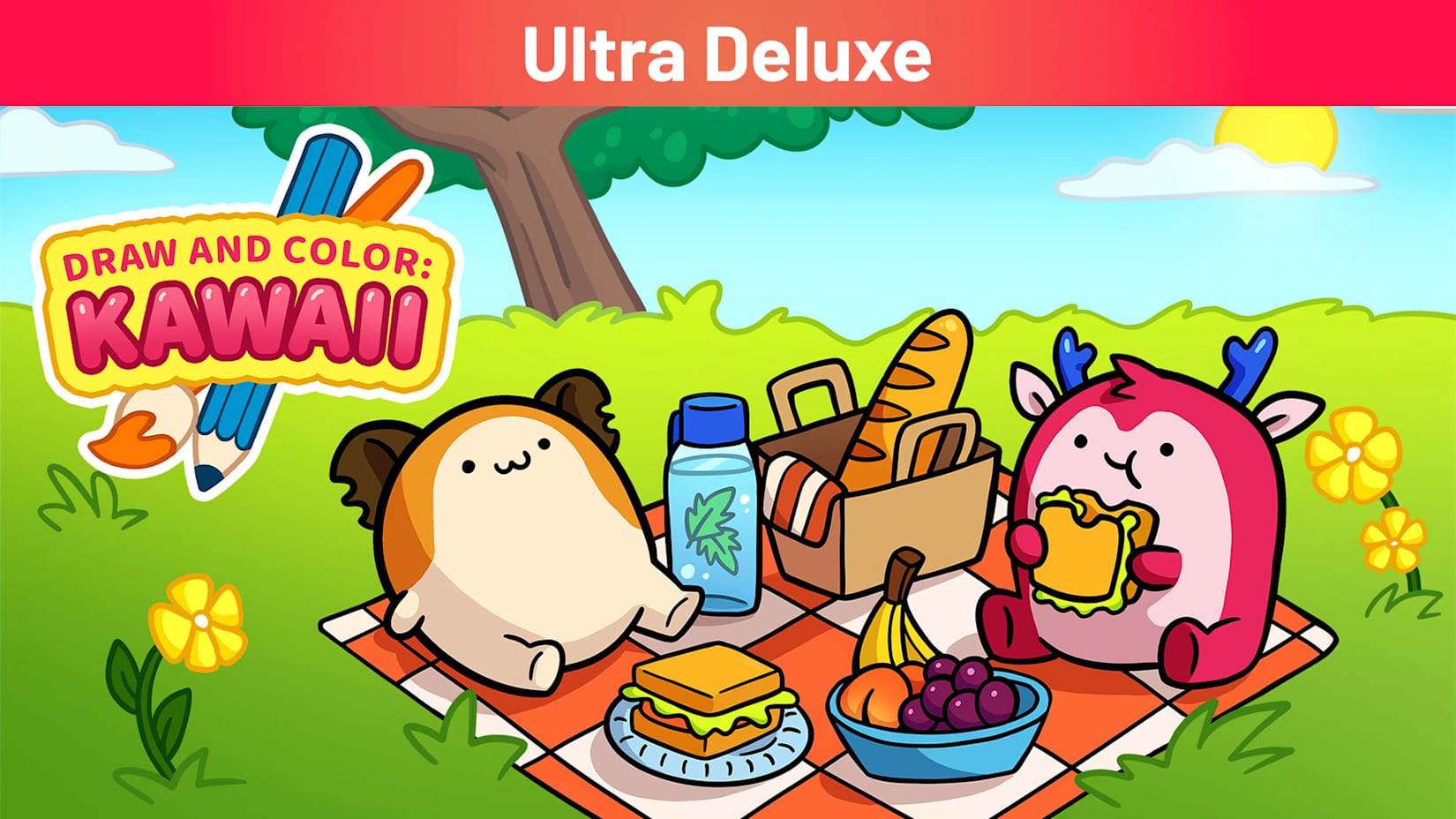 DRAW AND COLOR: KAWAII Ultra Deluxe 封面
