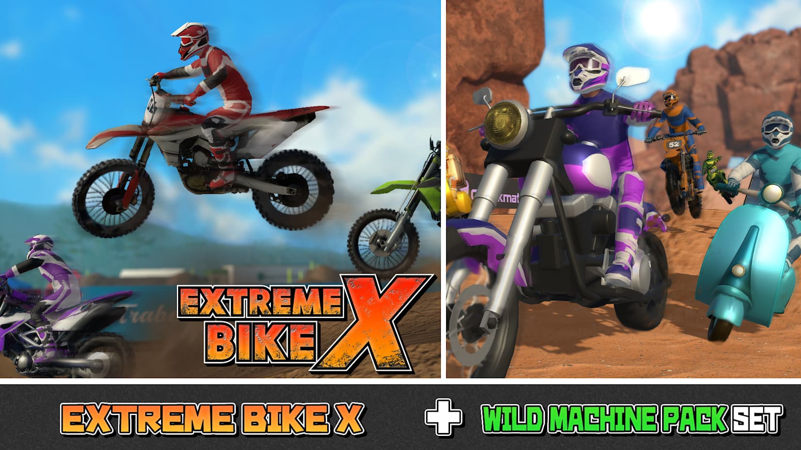 Capa de EXTREME BIKE X + WILD MACHINE PACK SET