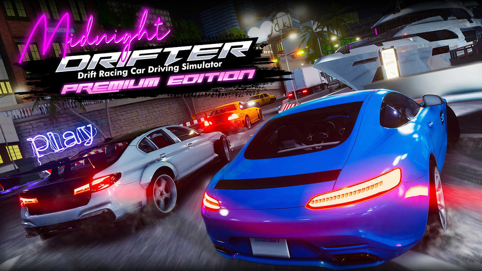 Capa de Midnight Drifter-Drift Racing Car Racing Driving Simulator - PREMIUM EDITION