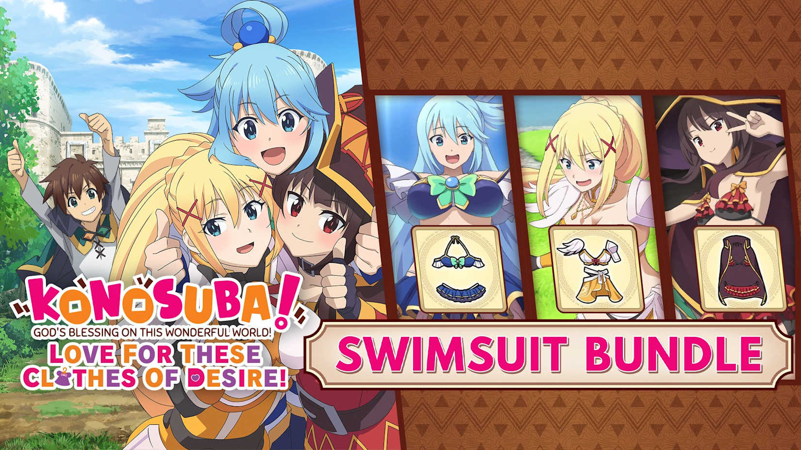 Capa de KonoSuba: God's Blessing on this Wonderful World! Love For These Clothes Of Desire! - The Bikini Bundle