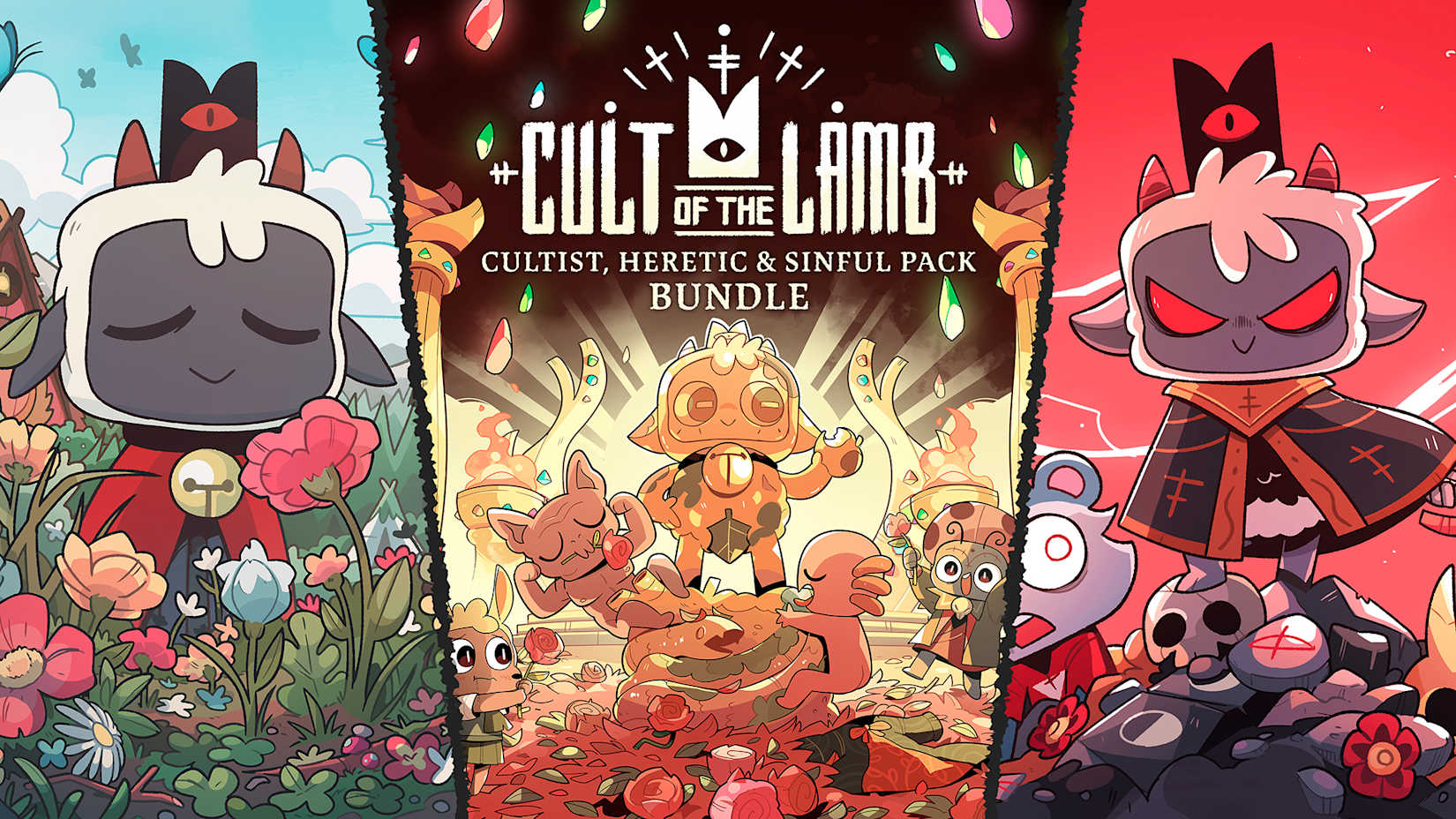 Cult of the Lamb - Cultist, Heretic, and Sinful Pack Bundle 封面