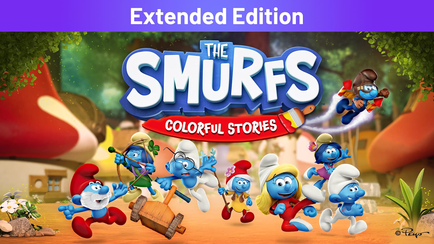 Capa de The Smurfs: Colorful Stories Extended Edition