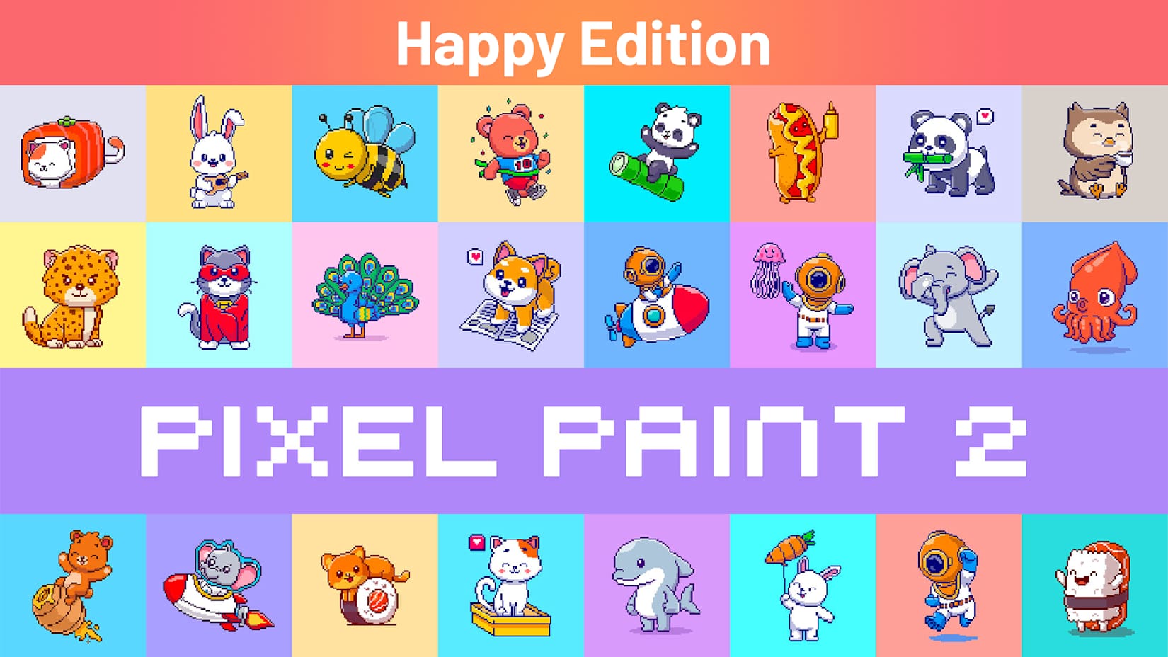 Capa de Pixel Paint 2 Happy Edition