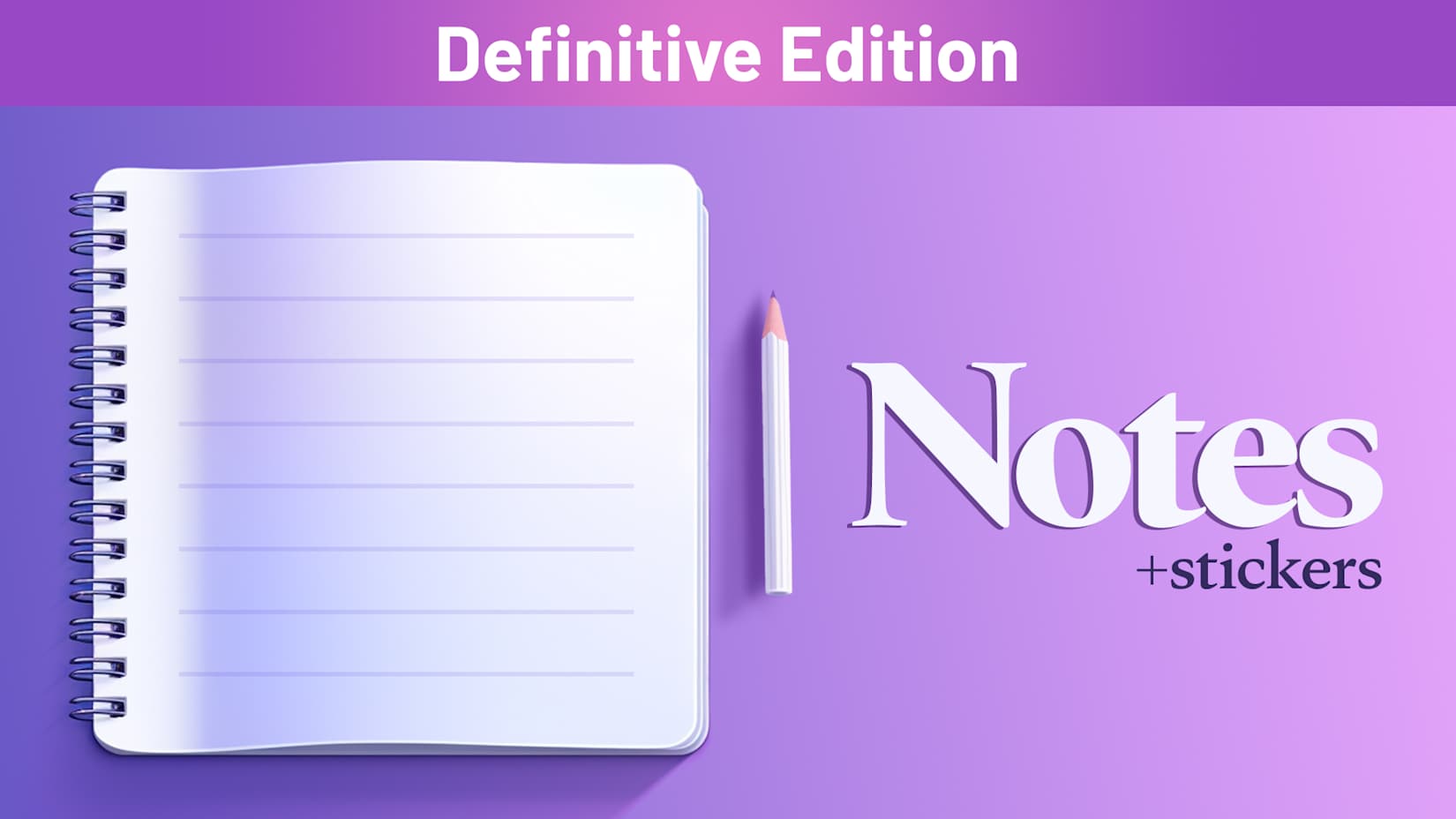 Capa de Notes + Stickers Definitive Edition