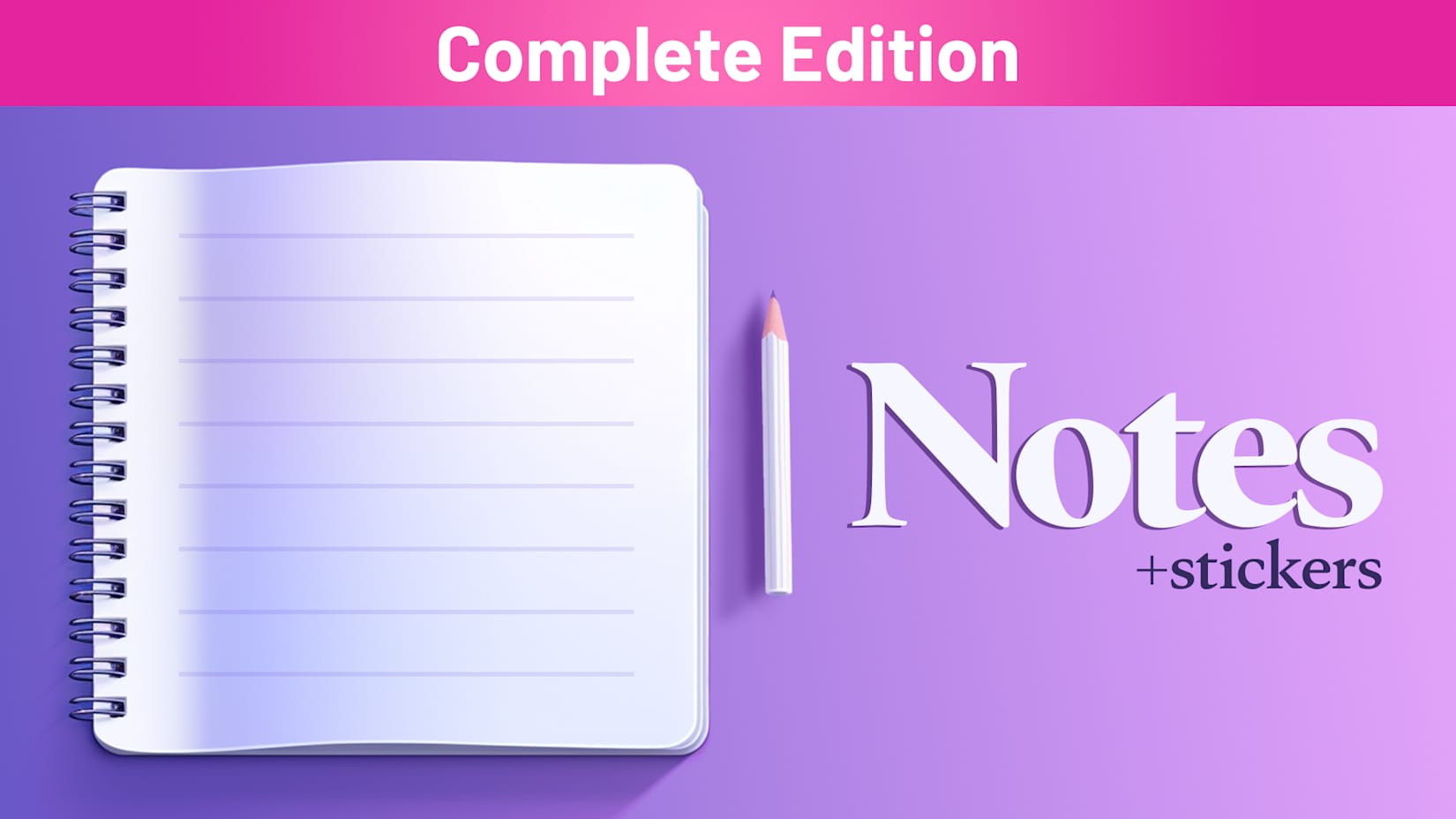 Capa de Notes + Stickers Complete Edition