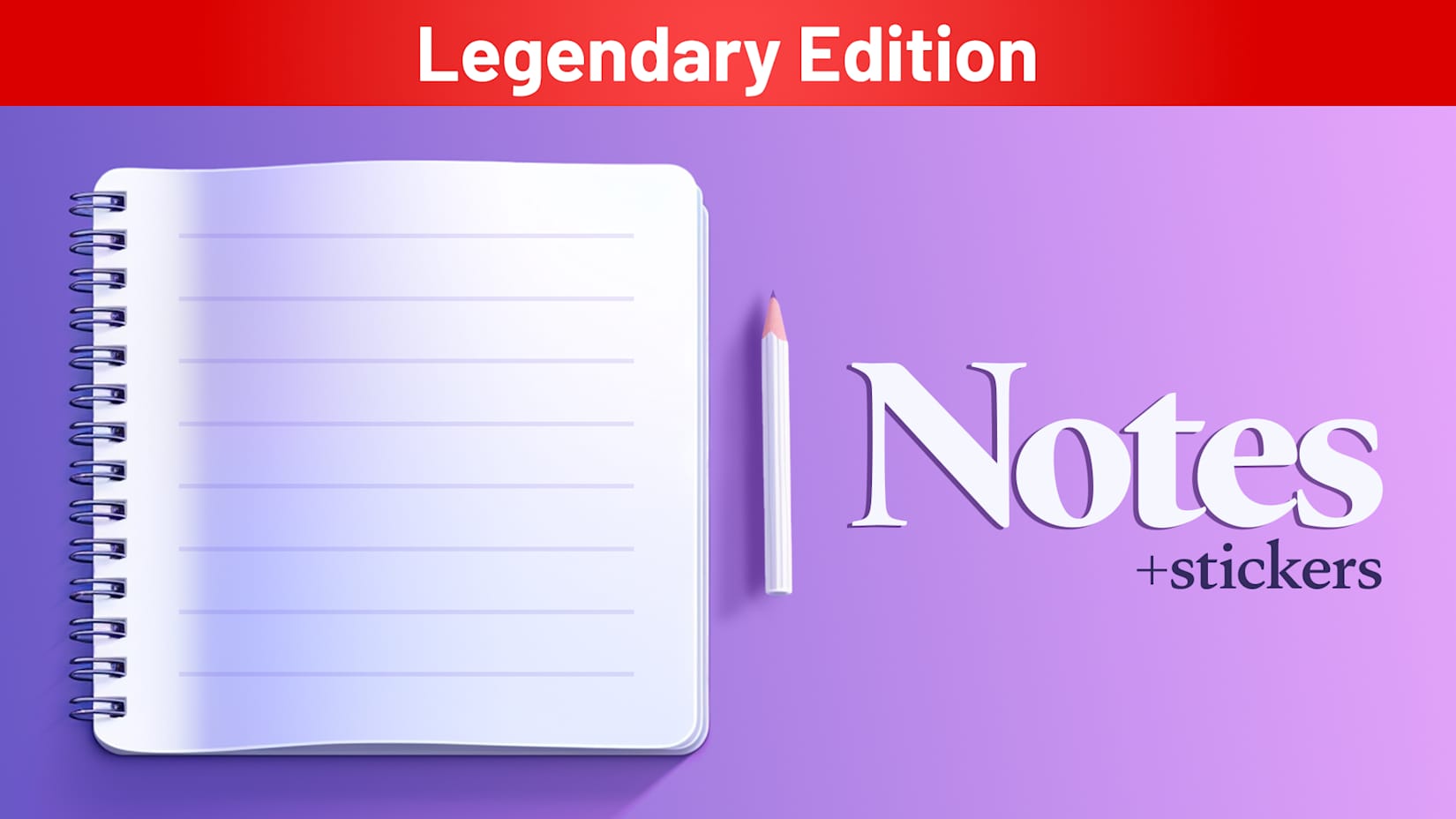 Capa de Notes + Stickers Legendary Edition
