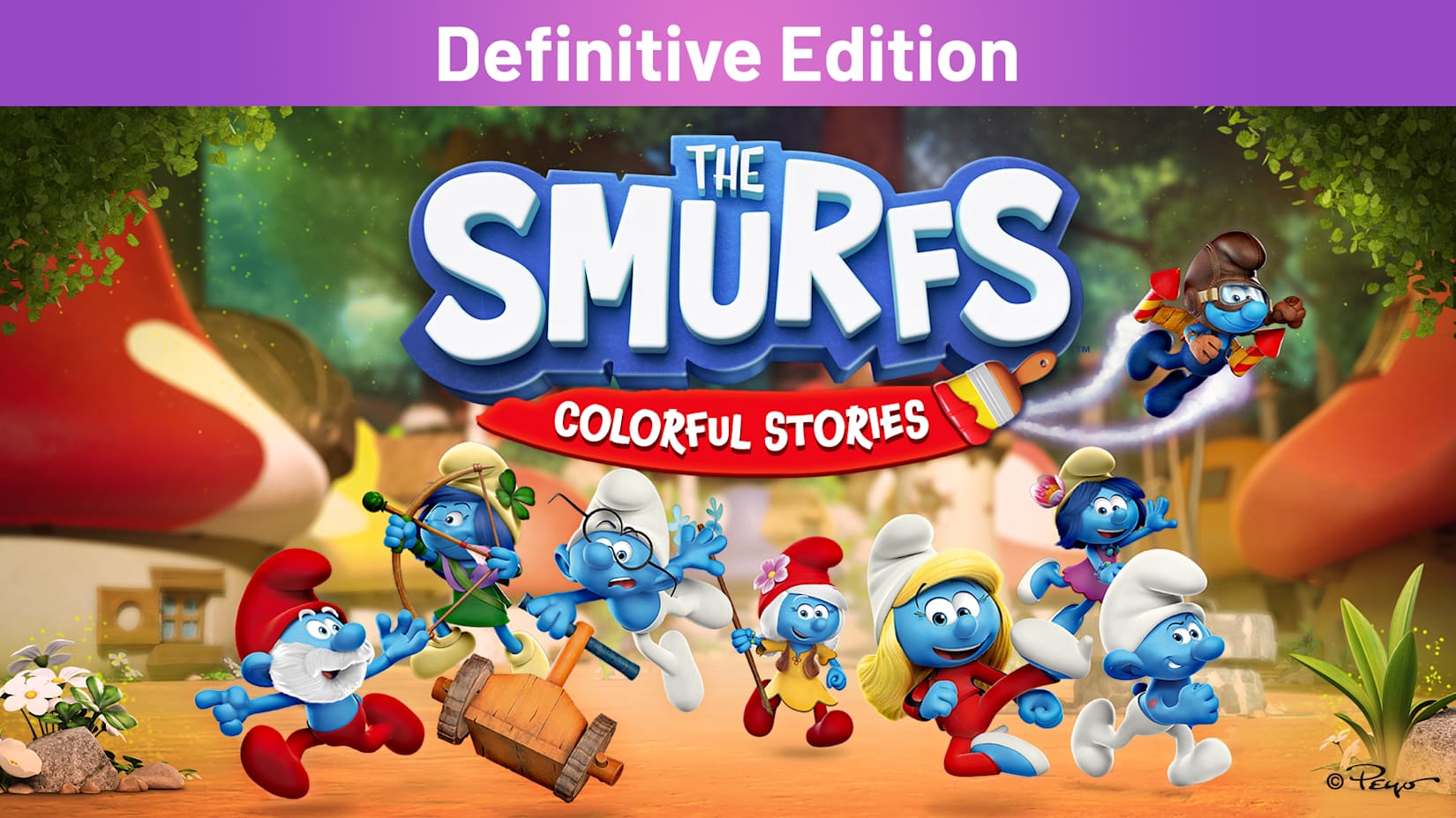 Capa de The Smurfs: Colorful Stories Definitive Edition
