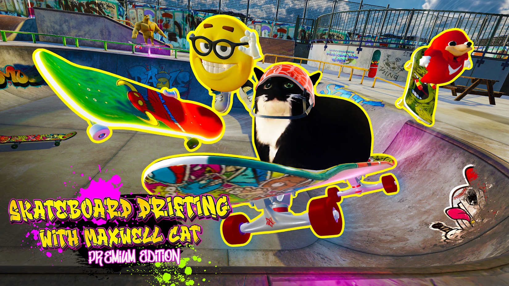 Skateboard Drifting with Maxwell Cat: Premium Edition 封面