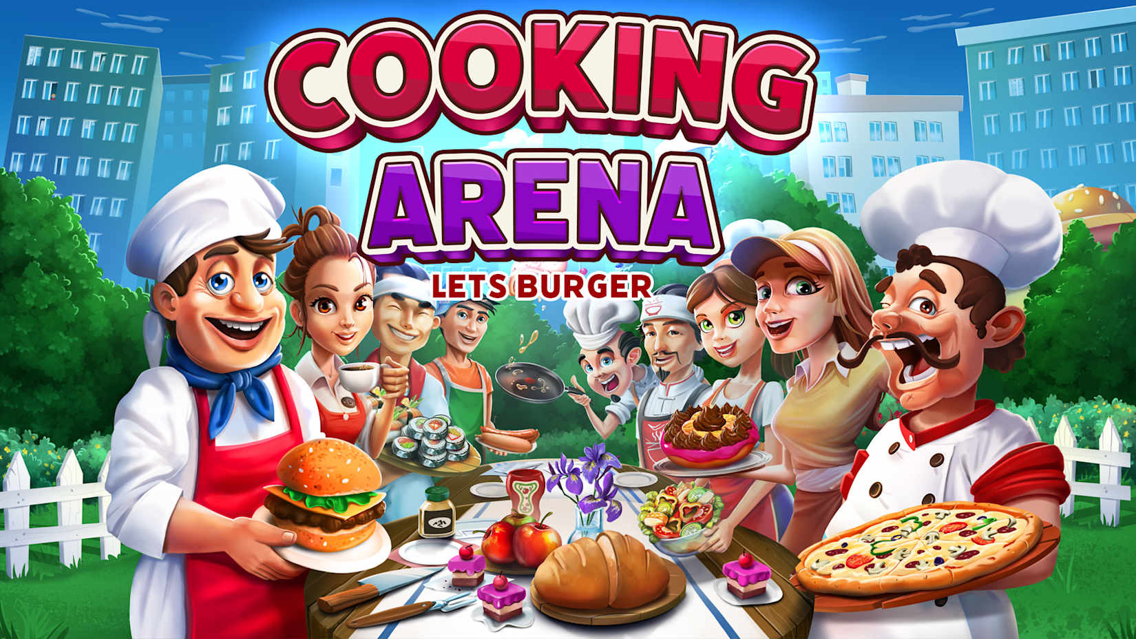 Capa de Cooking Arena Lets Burger
