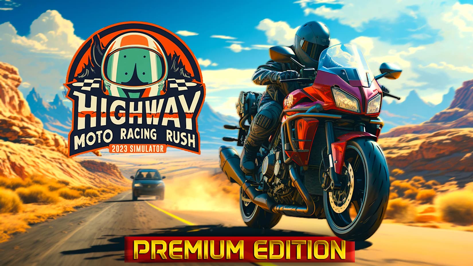 Capa de Highway Moto Racing Rush 2023 Simulator - Premium Edition