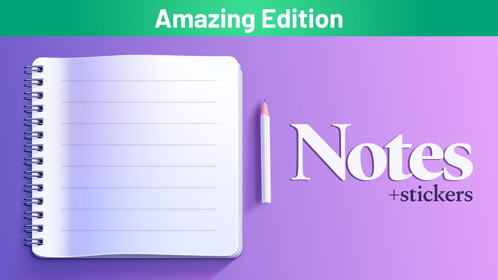 Capa de Notes + Stickers Amazing Edition