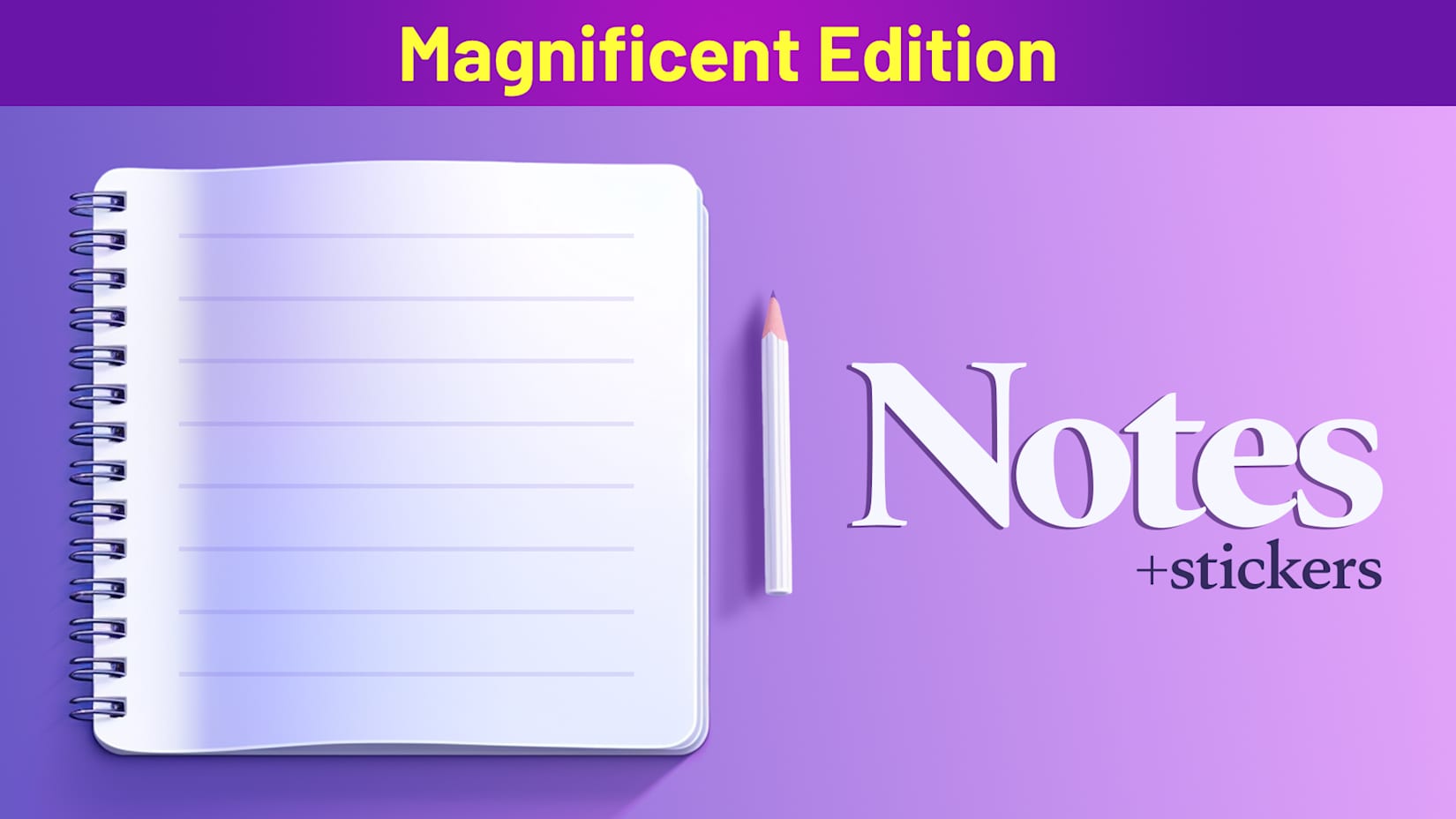 Capa de Notes + Stickers Magnificent Edition