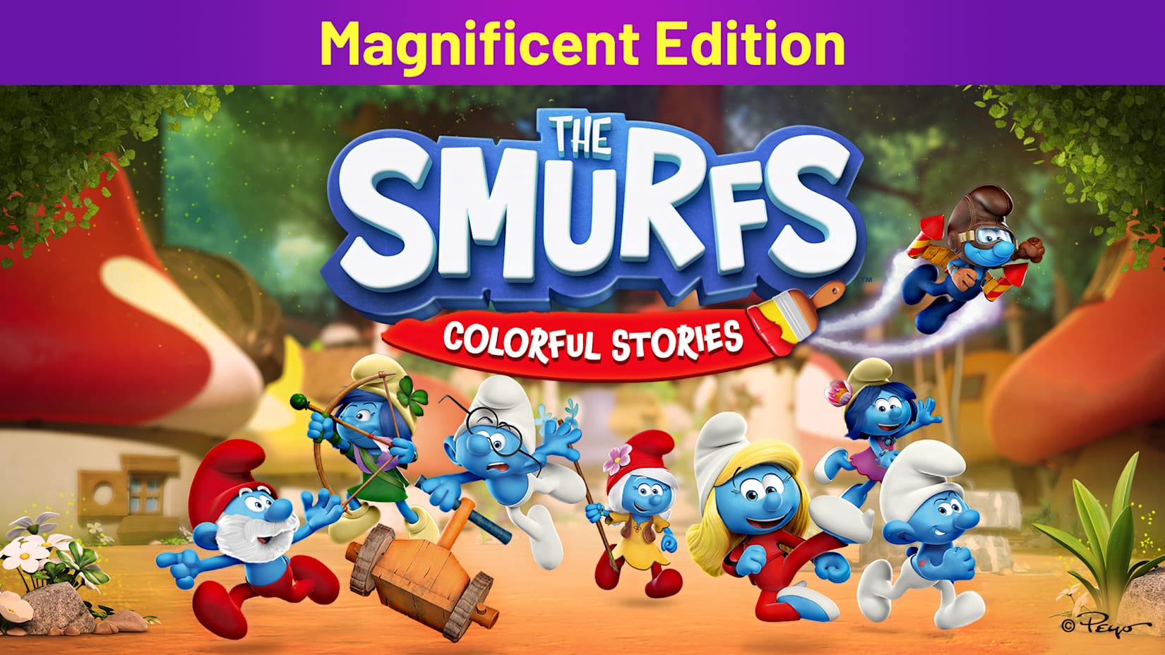 Capa de The Smurfs: Colorful Stories Magnificent Edition