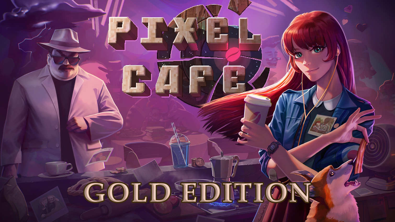 Capa de Pixel Cafe Gold Edition