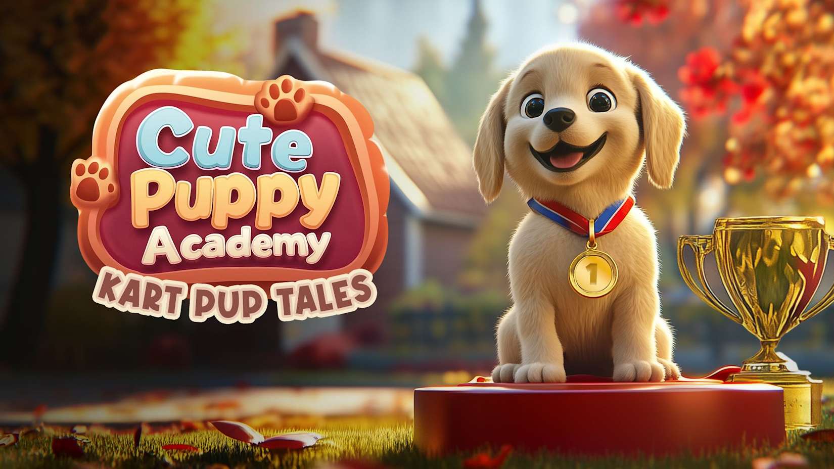 Cute Puppy Academy: Kart Pup Tales 封面