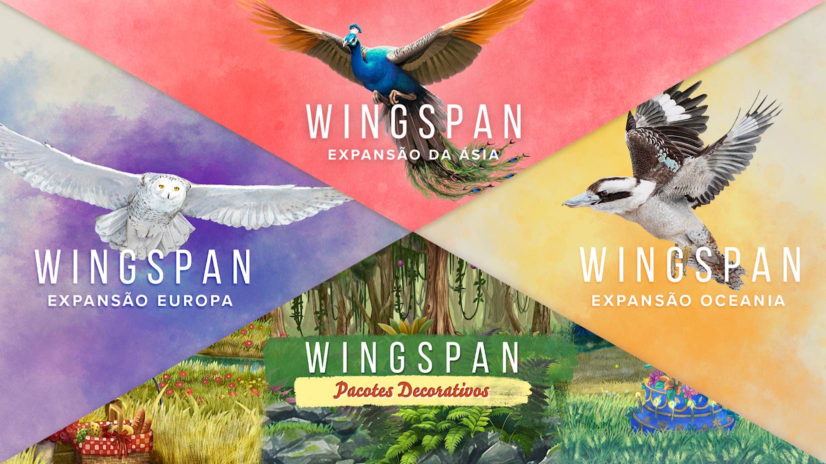 Capa de Europa + Oceania + Ásia + Pacotes Decorativos