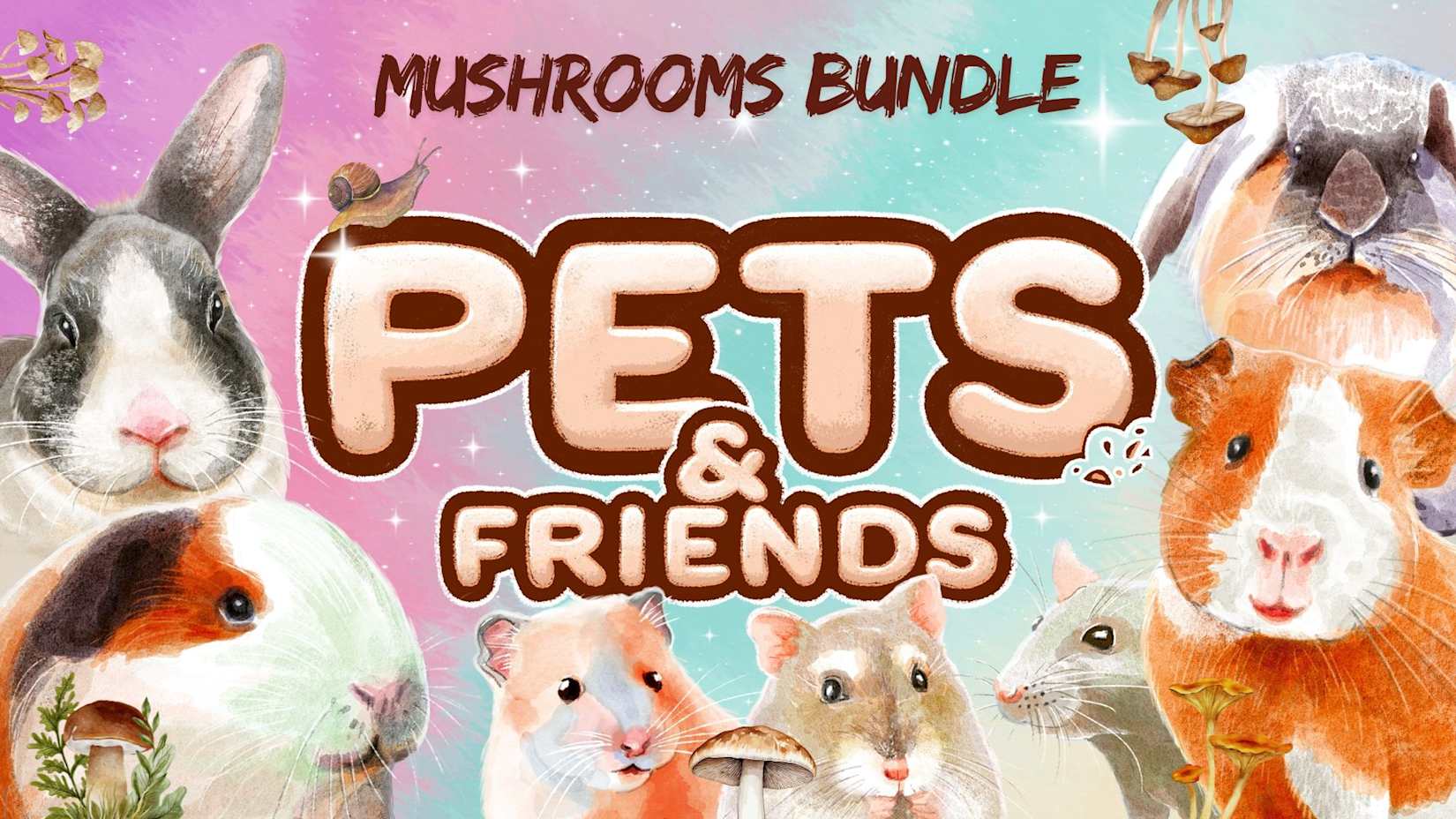 Capa de Pets and Friends Mushrooms Bundle