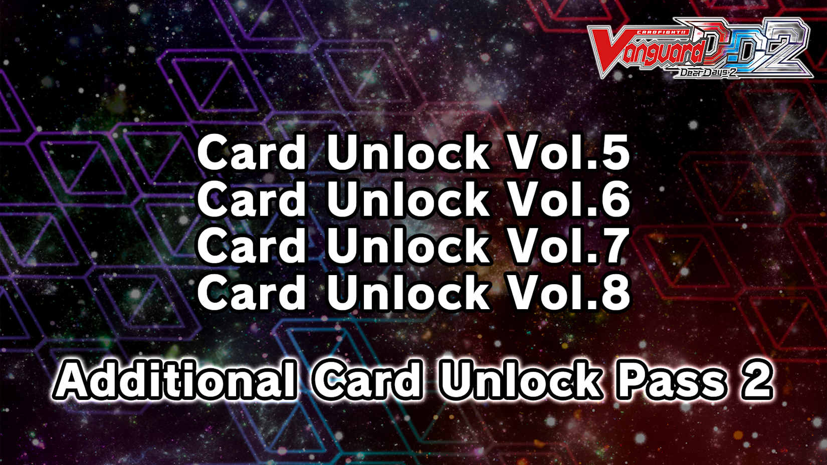 Capa de Cardfight!! Vanguard DD 2:Additional Card Unlock Pass 2