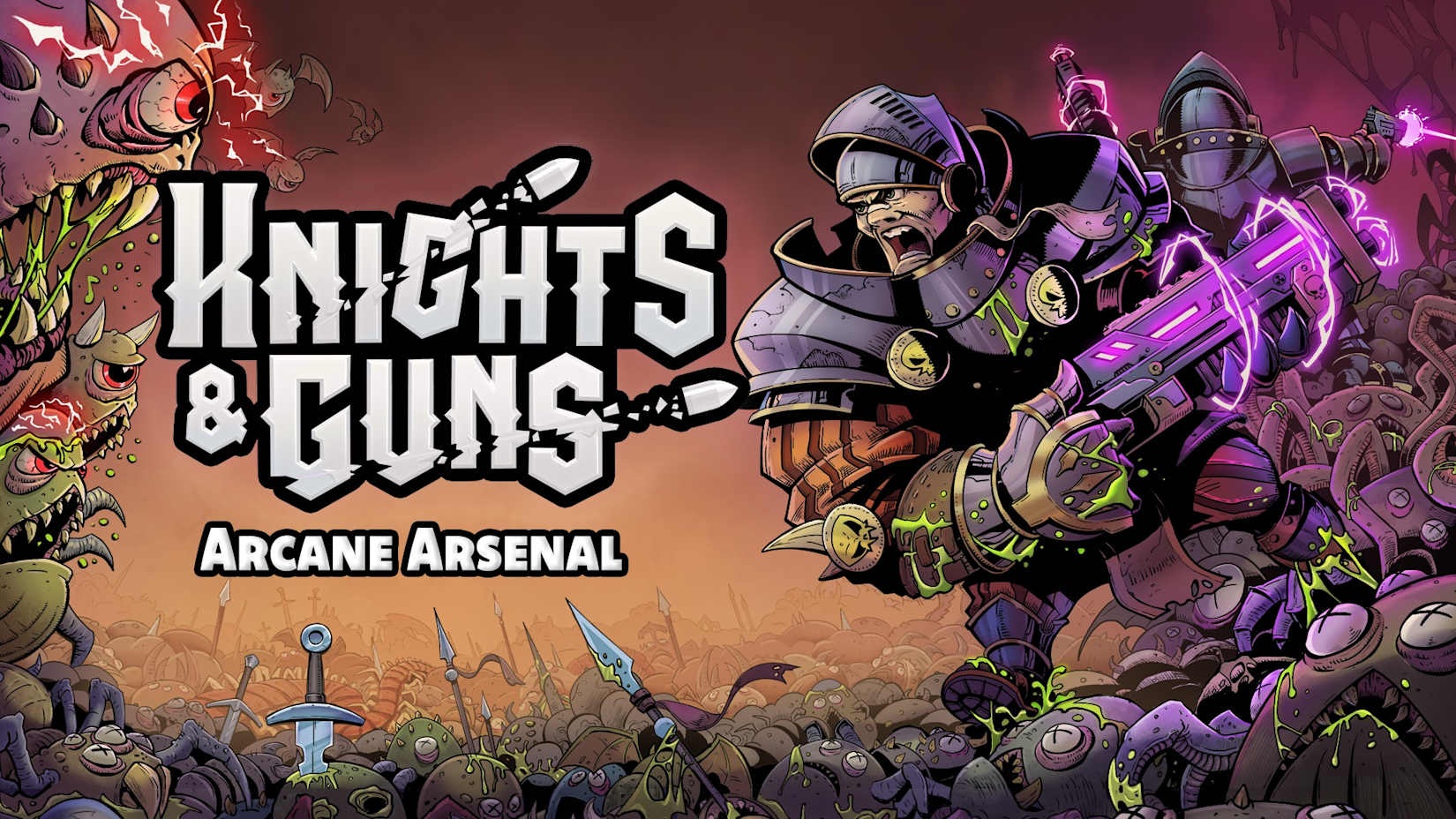 Capa de Knights & Guns Arcane Arsenal