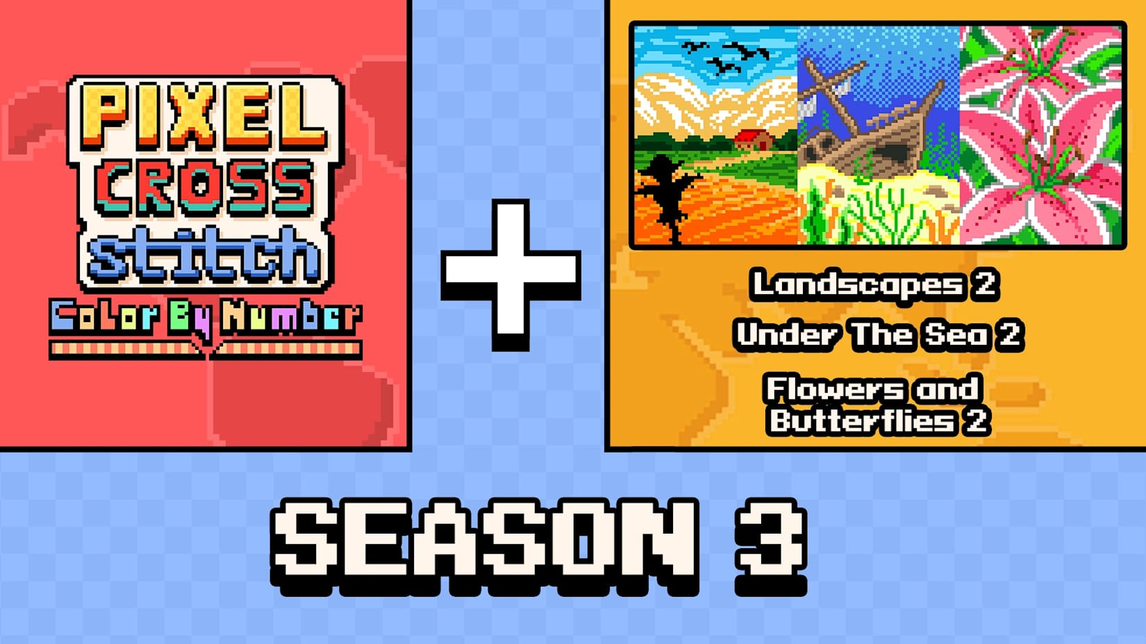 Capa de Pixel Cross Stitch Color by Number: Season 3