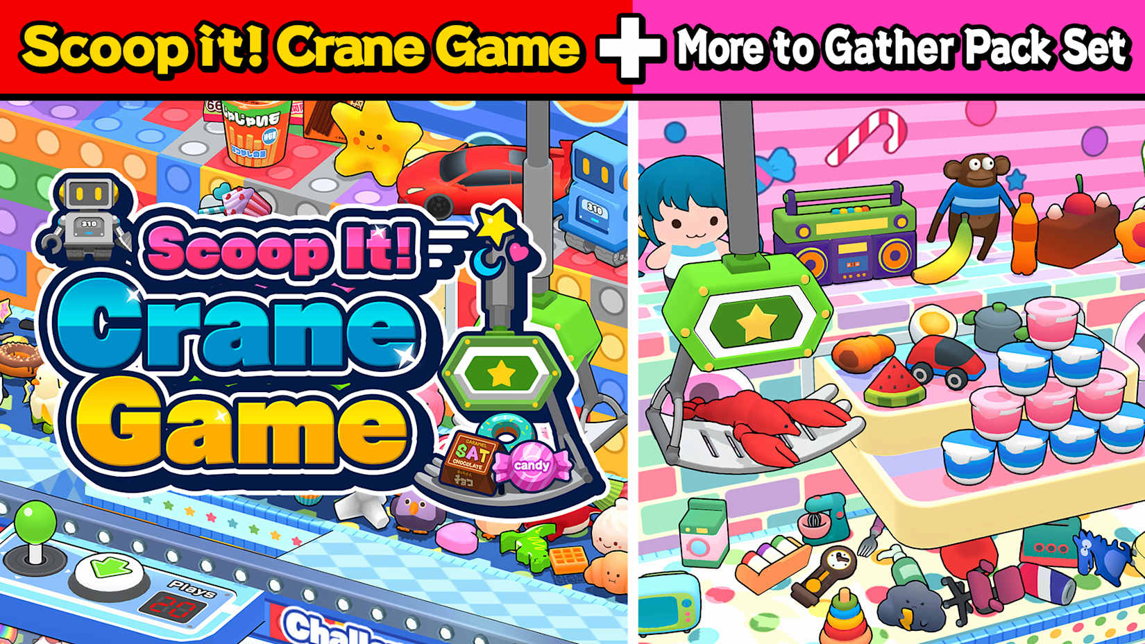 Capa de Scoop it! Crane Game + More to Gather Pack Set