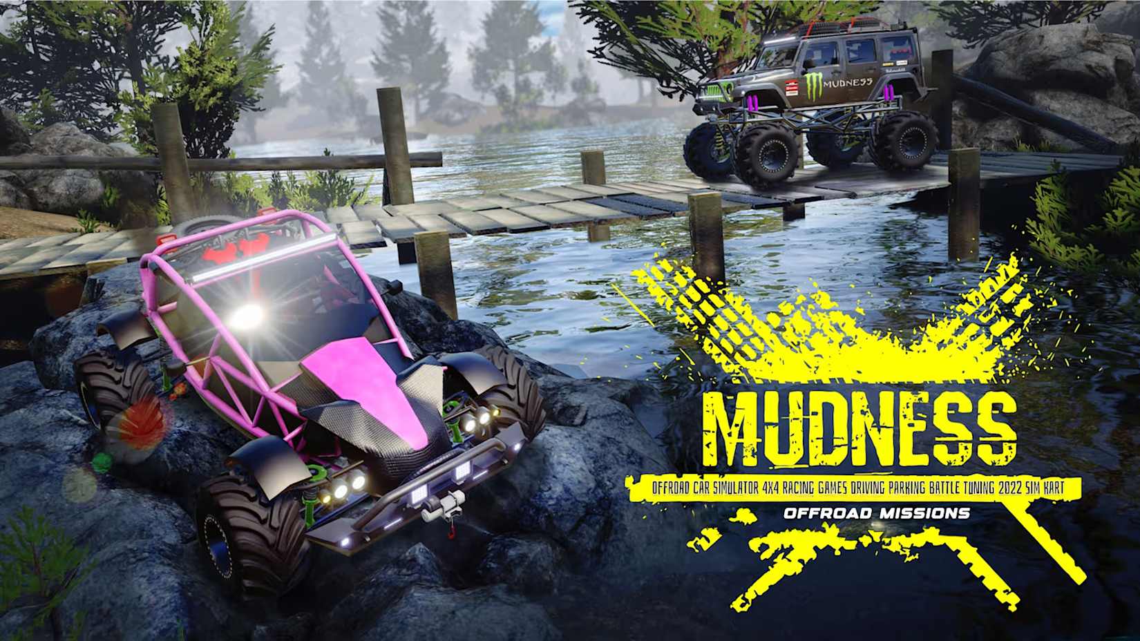 Capa de Mudness Offroad Car Simulator - 4x4 Racing Games Driving, Parking, Battle, Tuning 2022 SIM Kart: Offroad Missions