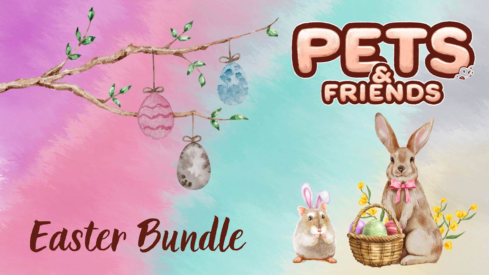 Capa de Pets and Friends Easter Bundle