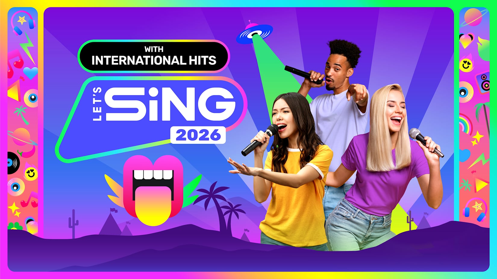 Capa de Let's Sing 2026 com Sucessos Internacionais