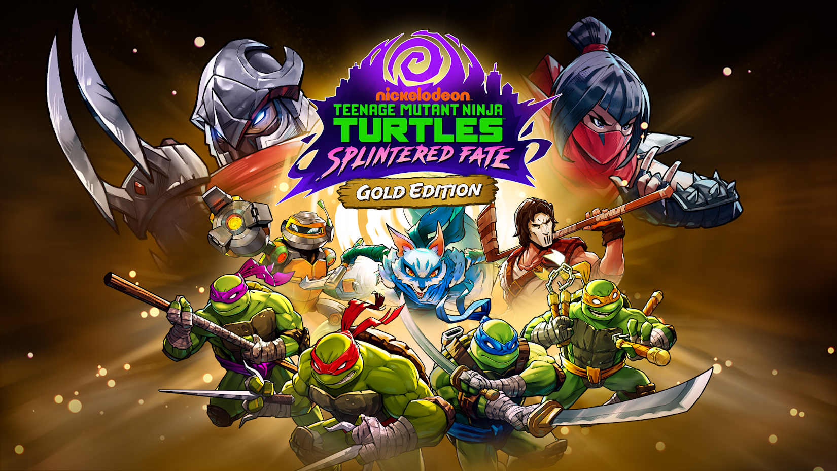 Capa de Tartarugas Ninja: O Destino de Splinter - Edição Ouro