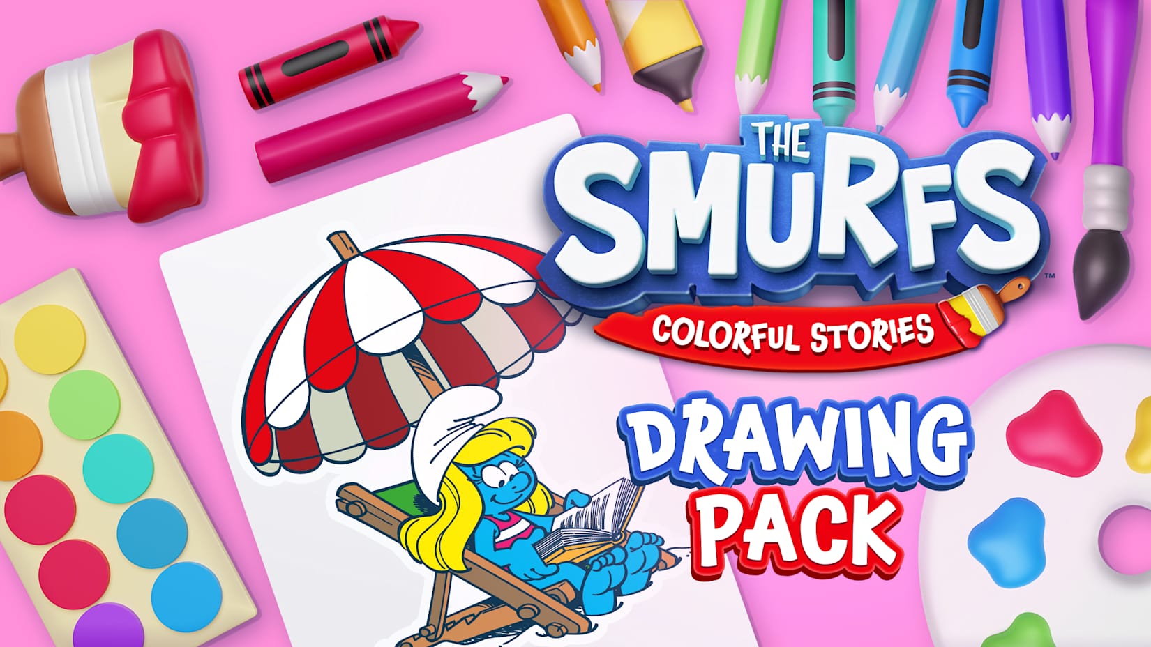 Capa de The Smurfs: Colorful Stories Drawing Pack