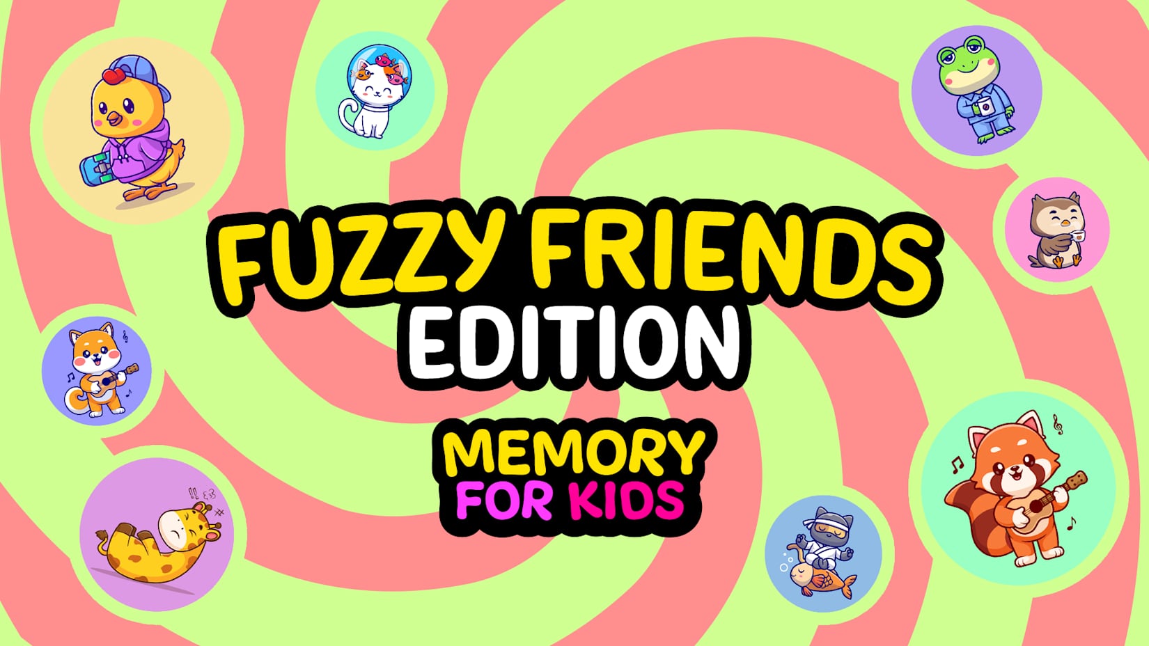 Memory For Kids Fuzzy Friends Edition 封面