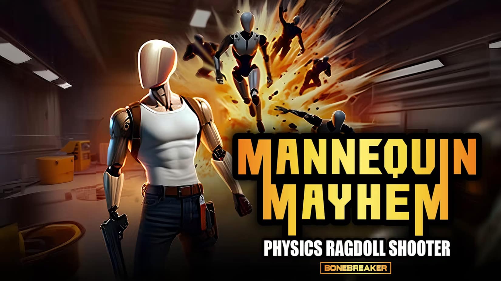 Mannequin Mayhem - Physics Ragdoll Shooter: Bonebreaker 封面