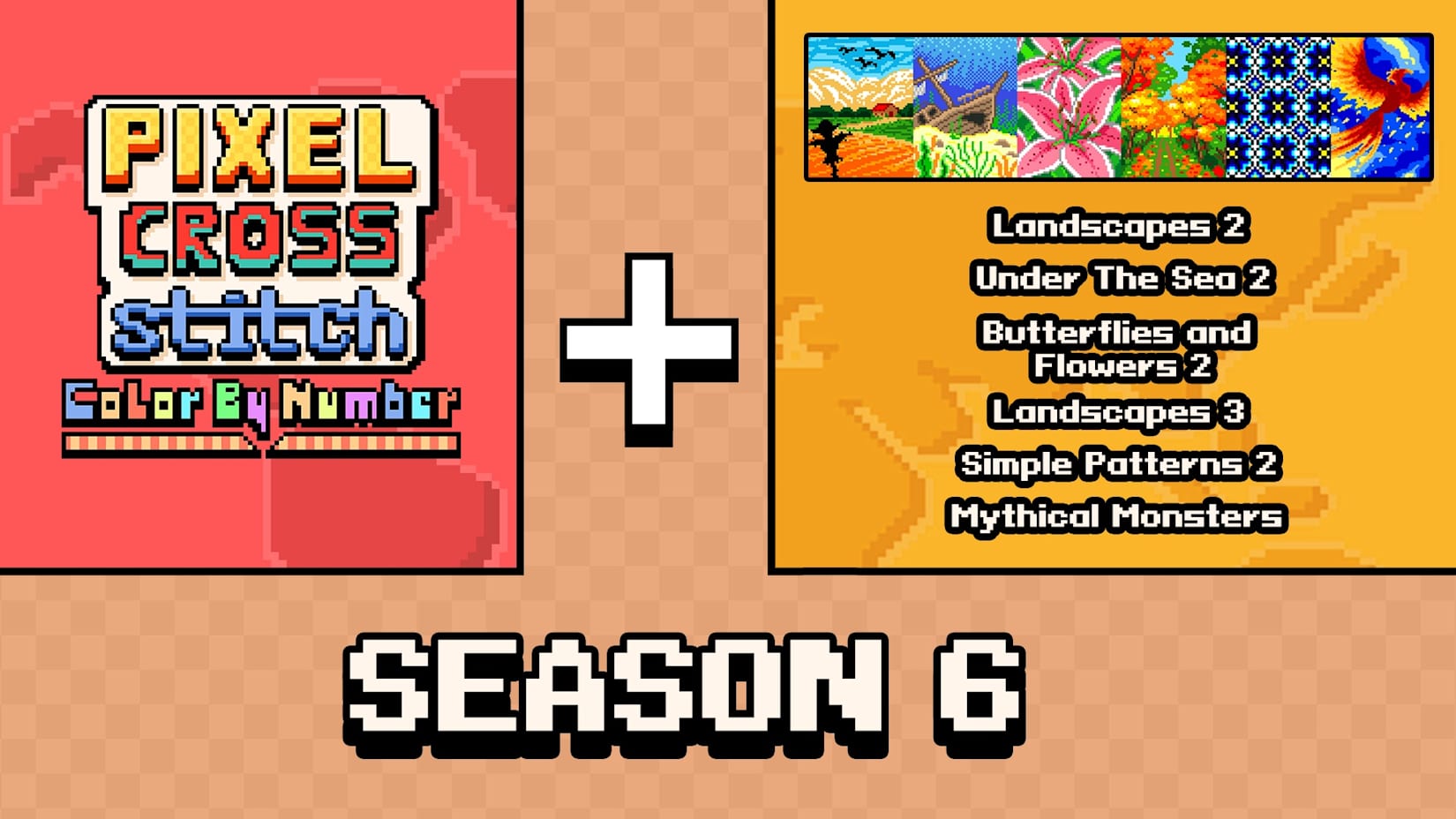 Capa de Pixel Cross Stitch Color by Number: Season 6