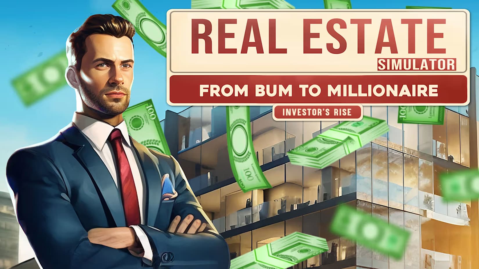 Capa de REAL ESTATE Simulator – FROM BUM TO MILLIONAIRE: Investor’s Rise