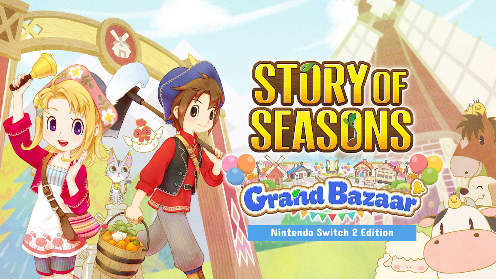 Capa de STORY OF SEASONS: Grand Bazaar – Nintendo Switch™ 2 Edition