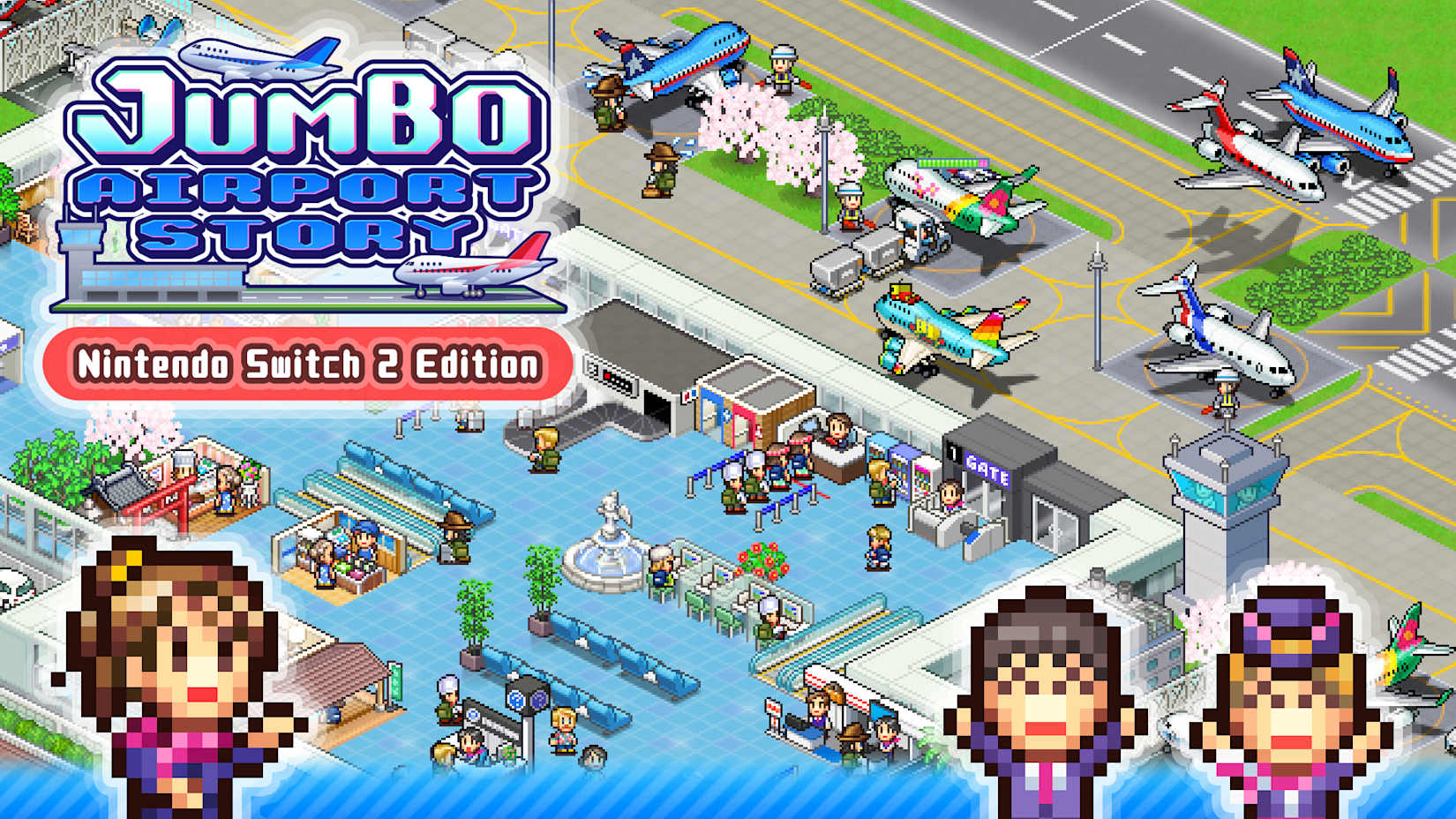 Capa de Jumbo Airport Story – Nintendo Switch 2 Edition