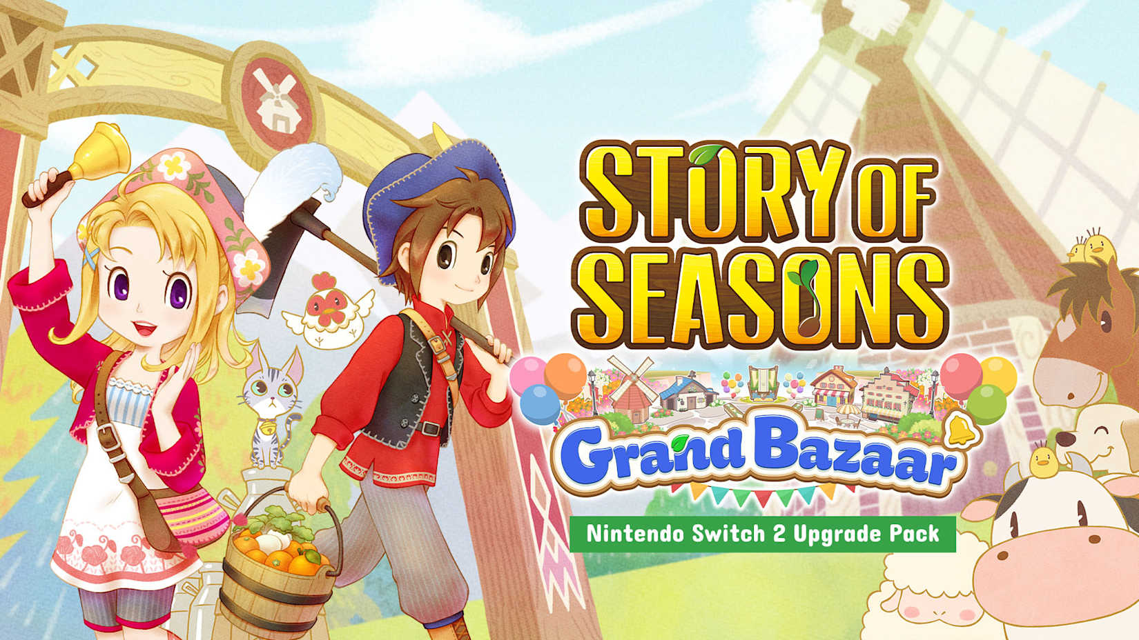Capa de STORY OF SEASONS: Grand Bazaar – Nintendo Switch™ 2 Edition Upgrade Pack