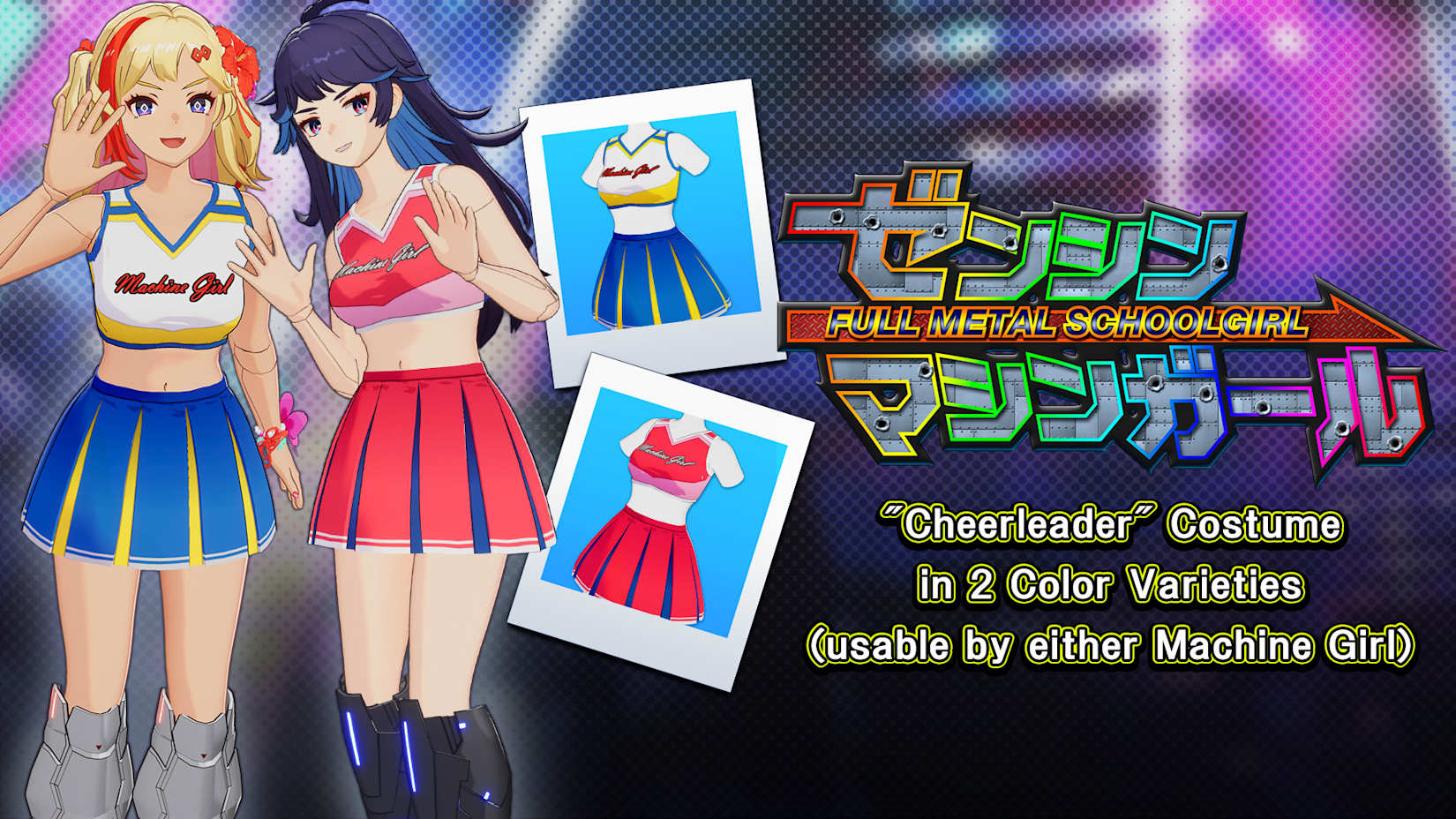 Capa de "Cheerleader" Costume in 2 Color Varieties (usable by either Machine Girl)