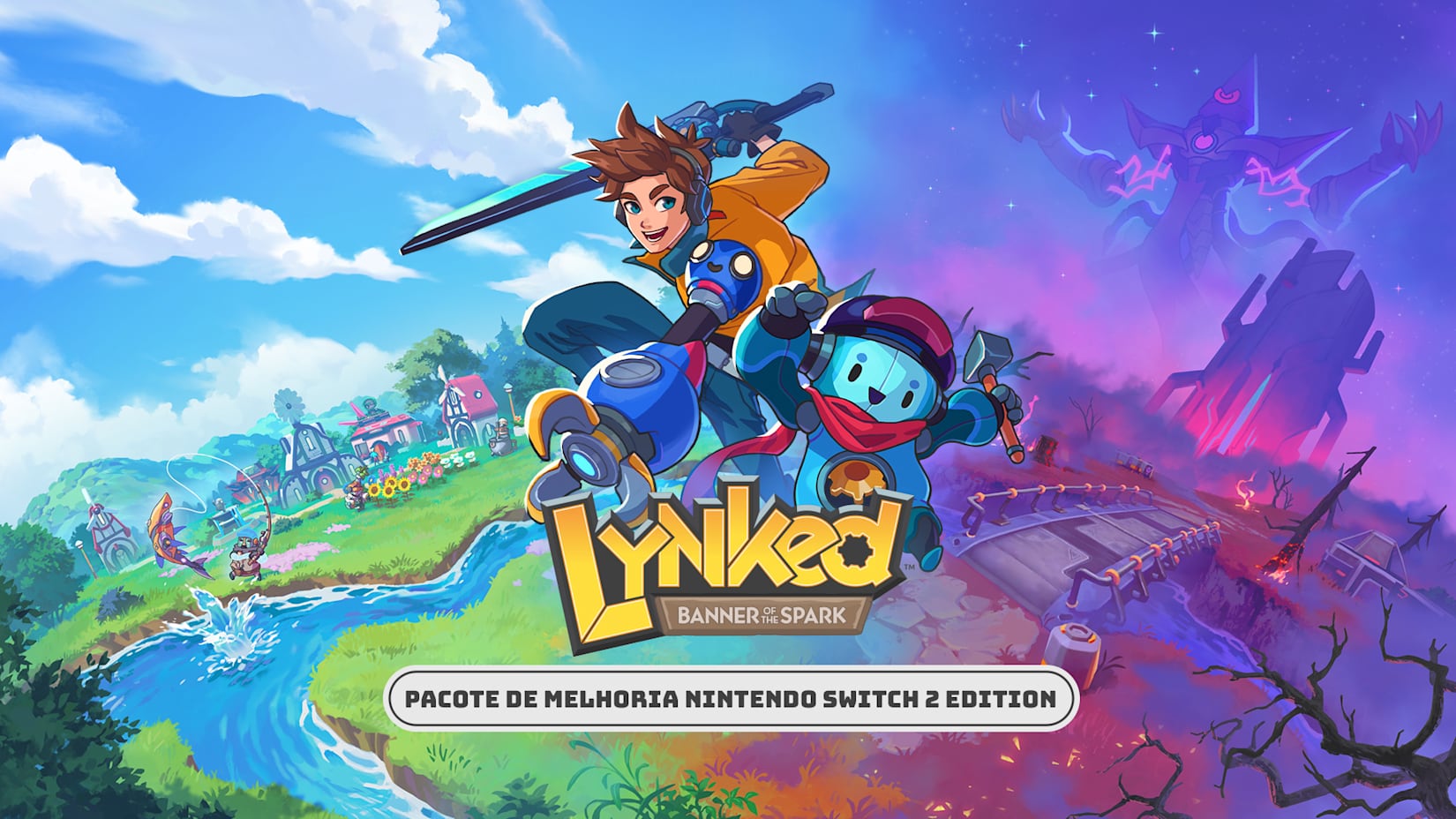 Capa de Pacote de melhoria Lynked: Banner of the Spark — Nintendo Switch™ 2 Edition