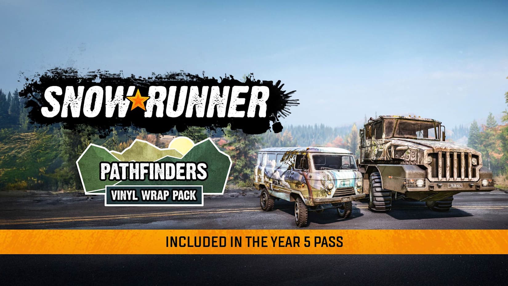 SnowRunner - Pathfinders Vinyl Wrap Pack 封面