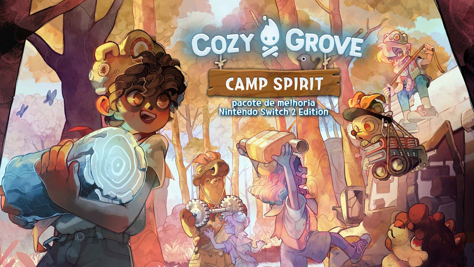 Capa de Cozy Grove: Camp Spirit – pacote de melhoria Nintendo Switch™ 2 Edition
