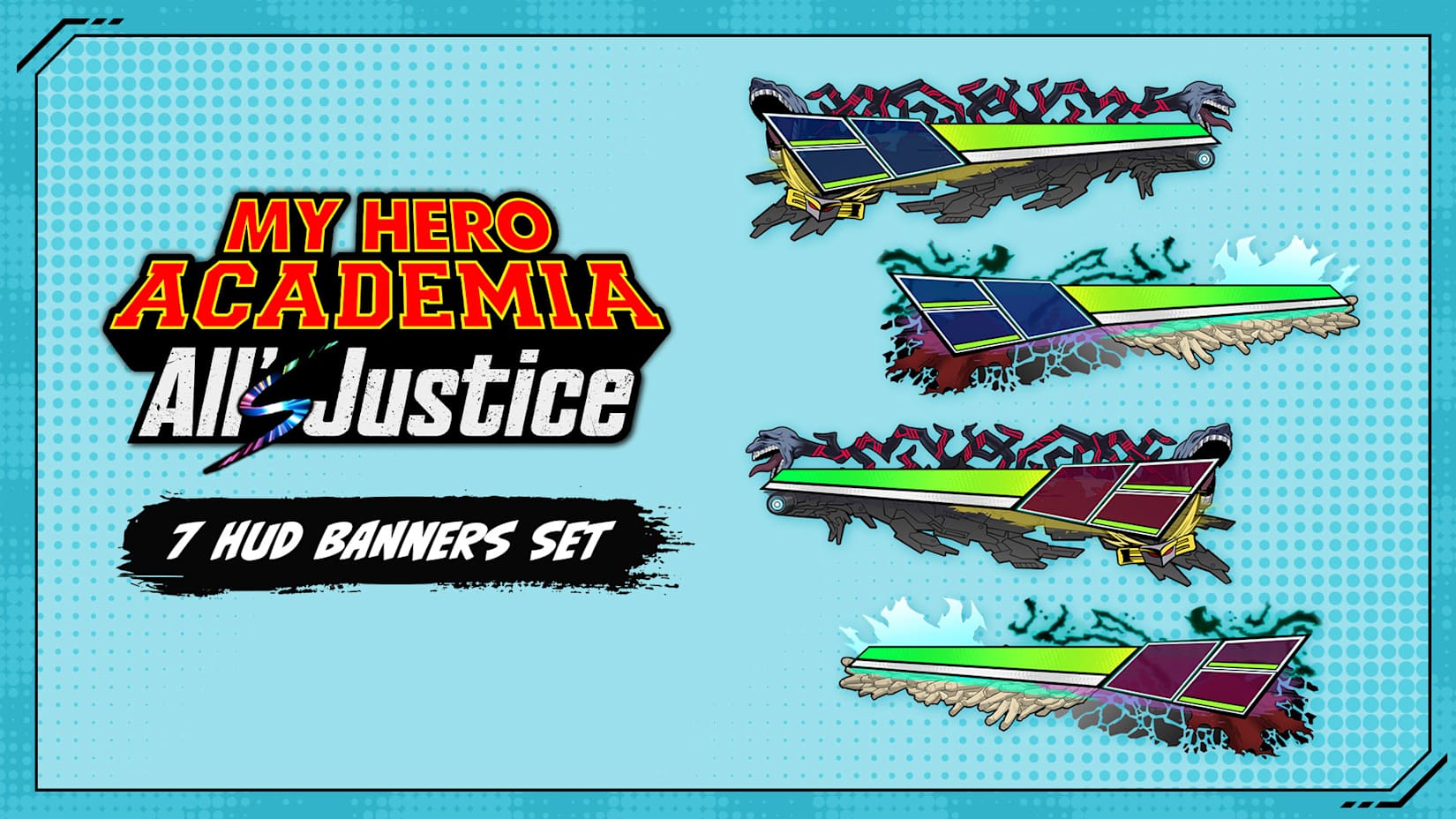 MY HERO ACADEMIA: All’s Justice - Conjunto de 7 Banners de HUD 封面