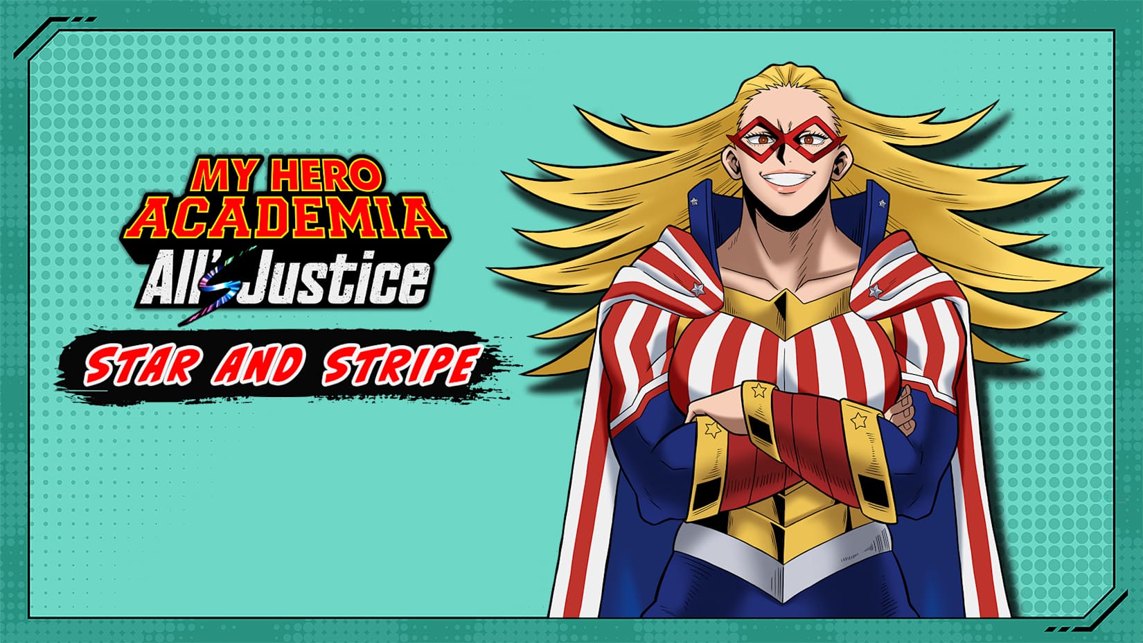 MY HERO ACADEMIA: All’s Justice - Personagem jogável Star and Stripe 封面