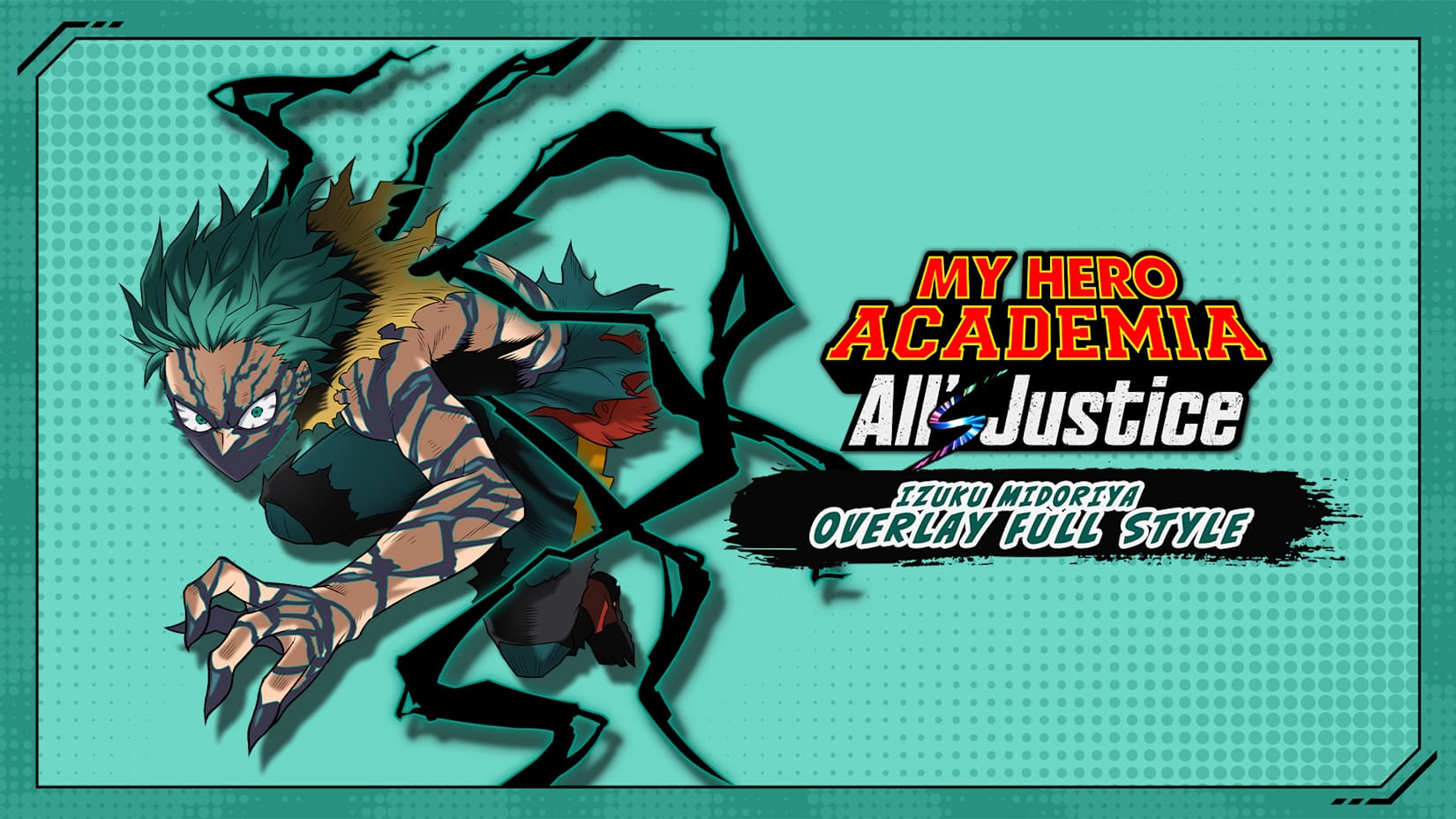 MY HERO ACADEMIA: All’s Justice - Personagem jogável: Izuku Midoriya Overlay Full Style 封面