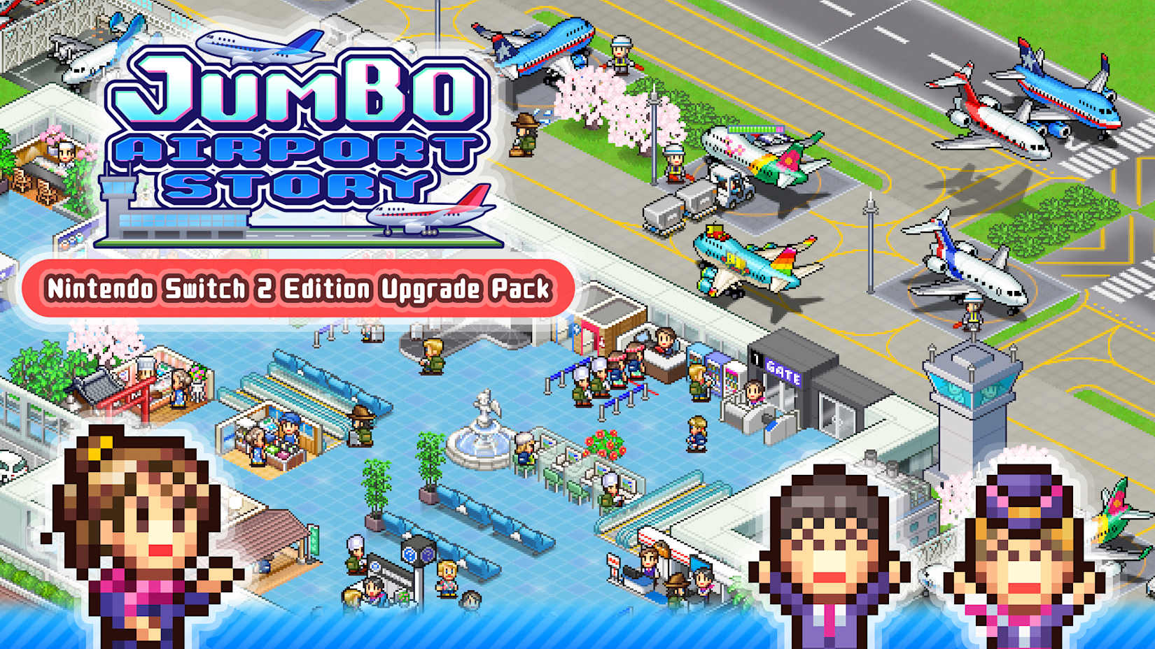 Capa de Jumbo Airport Story – Nintendo Switch 2 Edition Upgrade pack