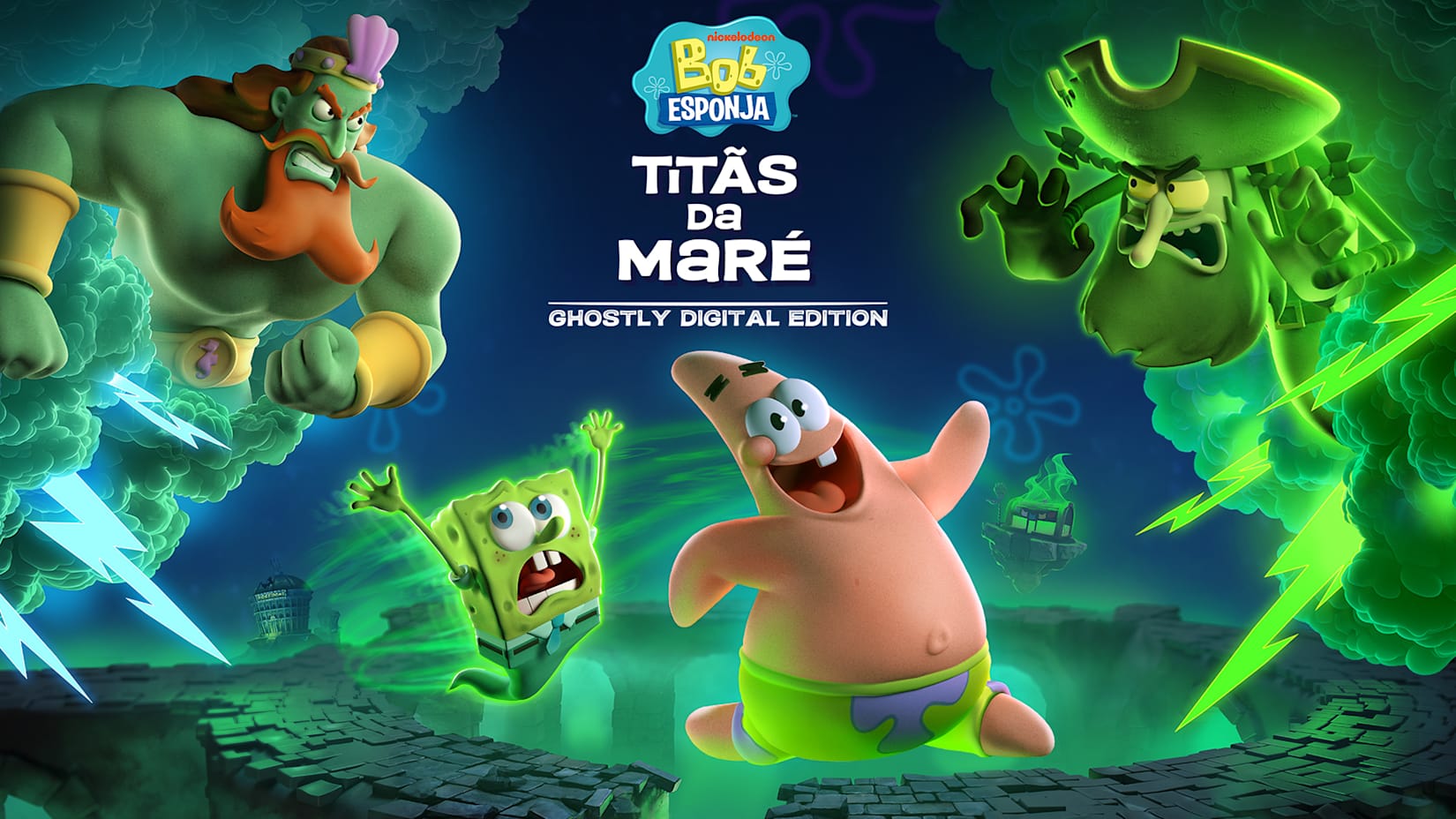 Capa de Bob Esponja: Titãs da Maré - Ghostly Digital Edition